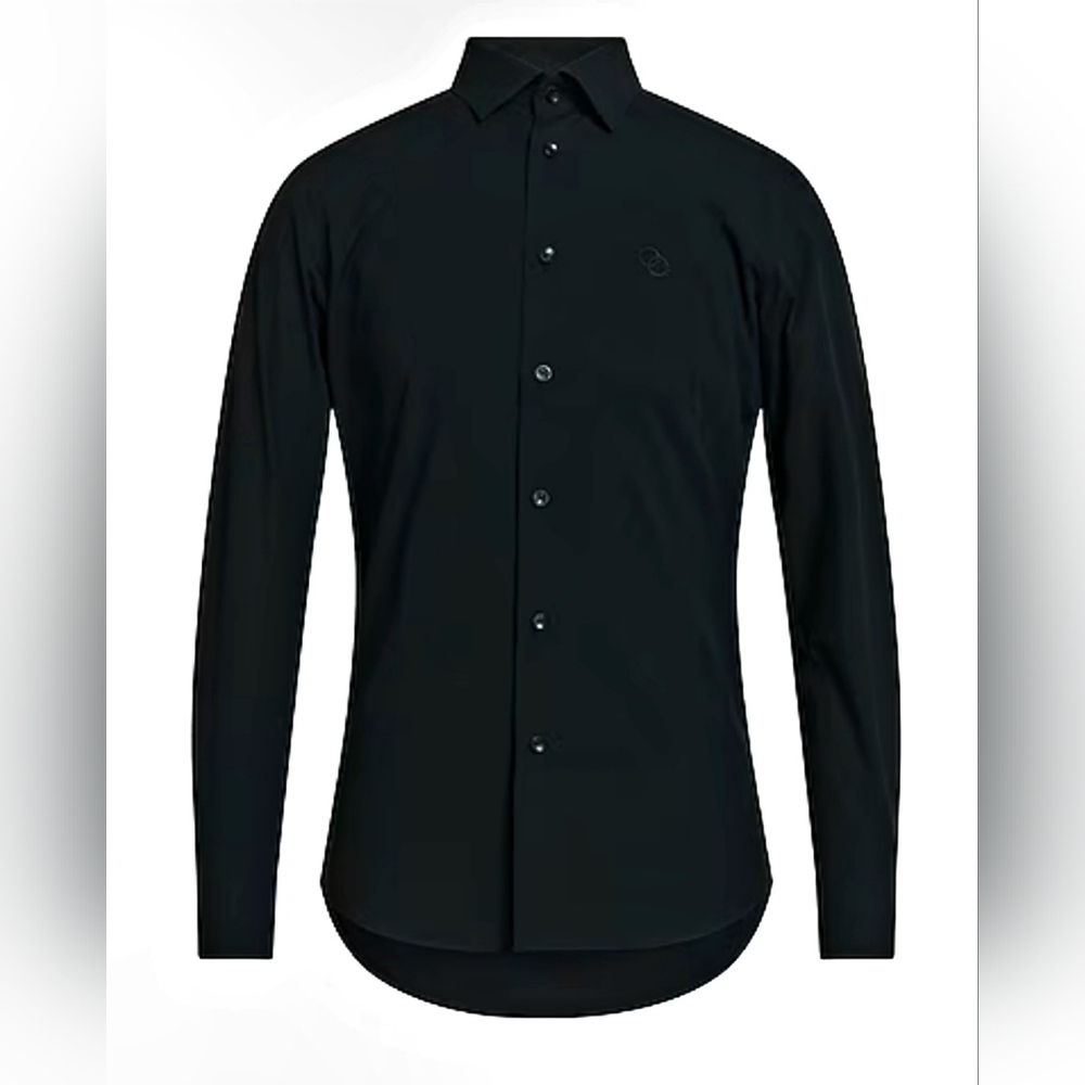 Cavalli Class Black Dress Shirt